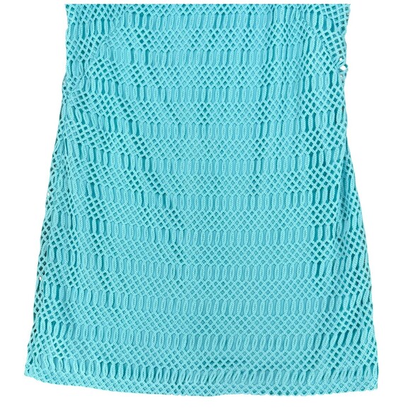 Lauren Ralph Lauren Crochet Lace Sheath Dress 18W Aqua Blue Boat Neck Wedding - Picture 4 of 13